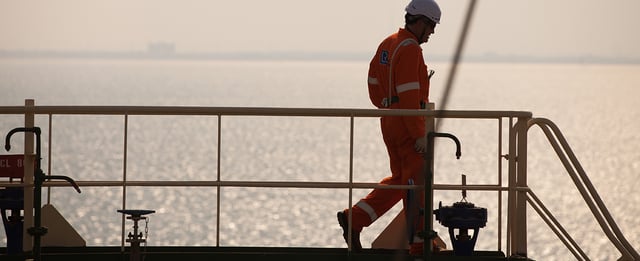 LRQA surveyor on board an oil and gas asset